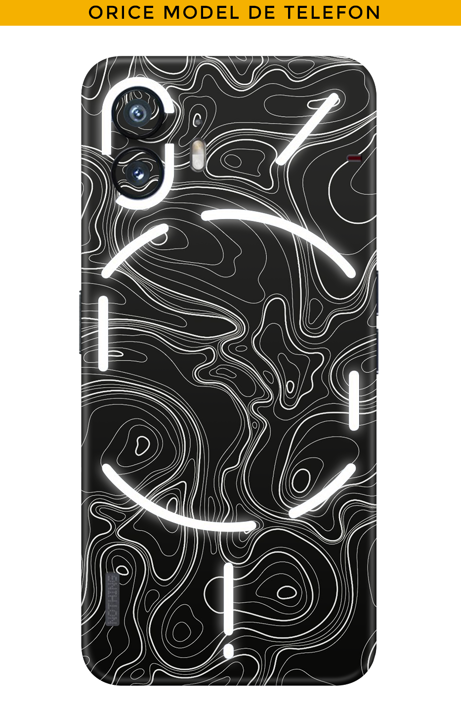 Skin ORICE TELEFON - Czarny Damast