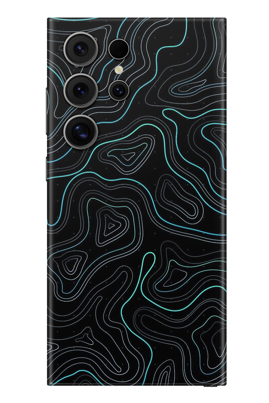 Skin Samsung - Niebieski Damask