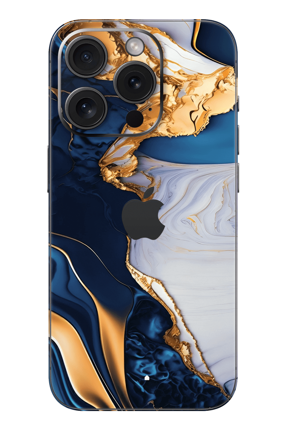 Skin iPhone - Niebiesko-Złoty