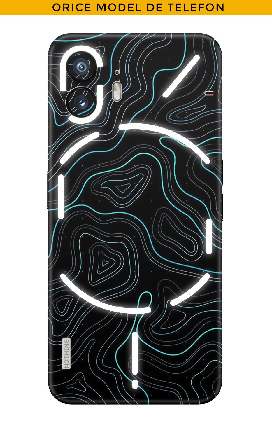 Skin ORICE TELEFON - Niebieski Damast