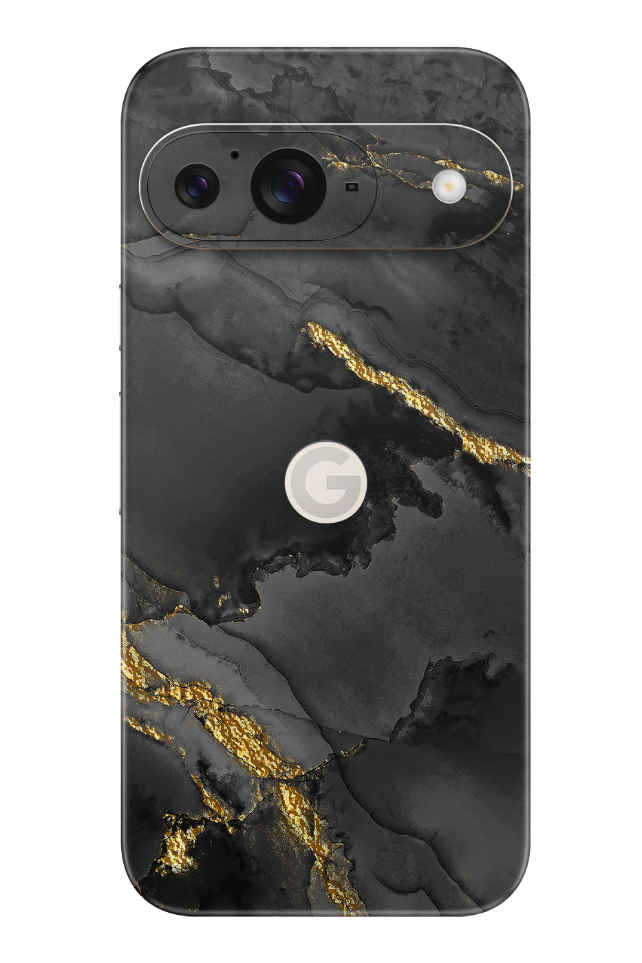 Skin Google Pixel - Ciemna z 22k złotem