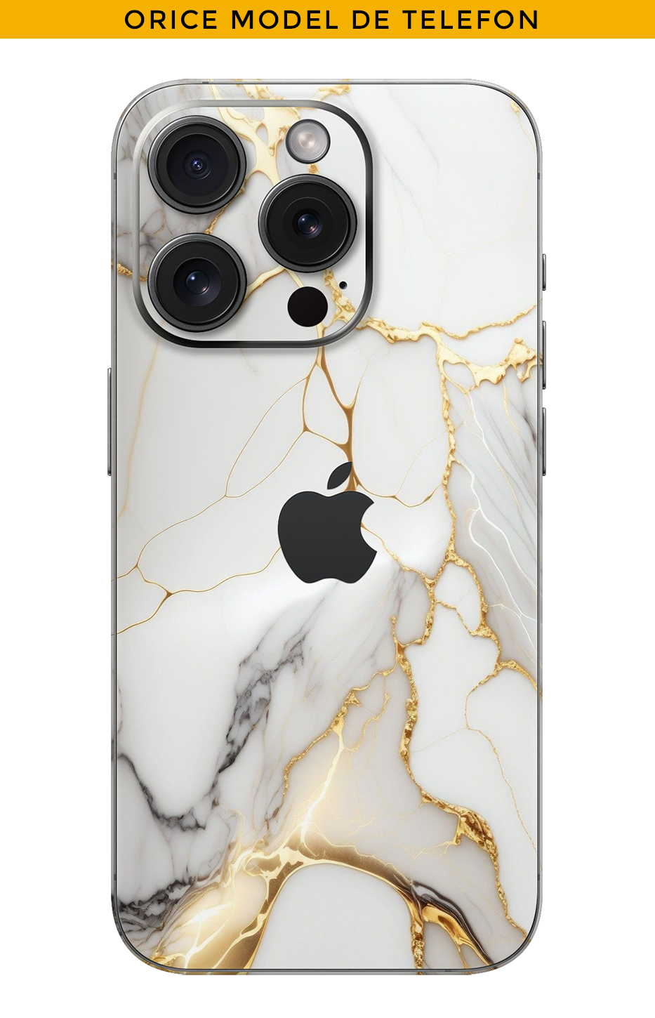 Skin NA KAŻDY TELEFON - Marmurowy Płomień