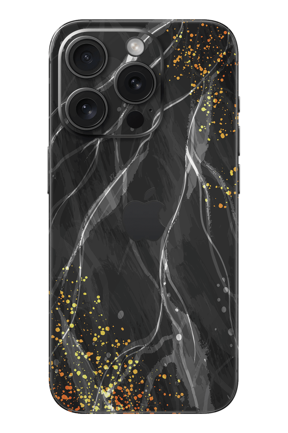 Skin iPhone - Pomarańczowy Splash