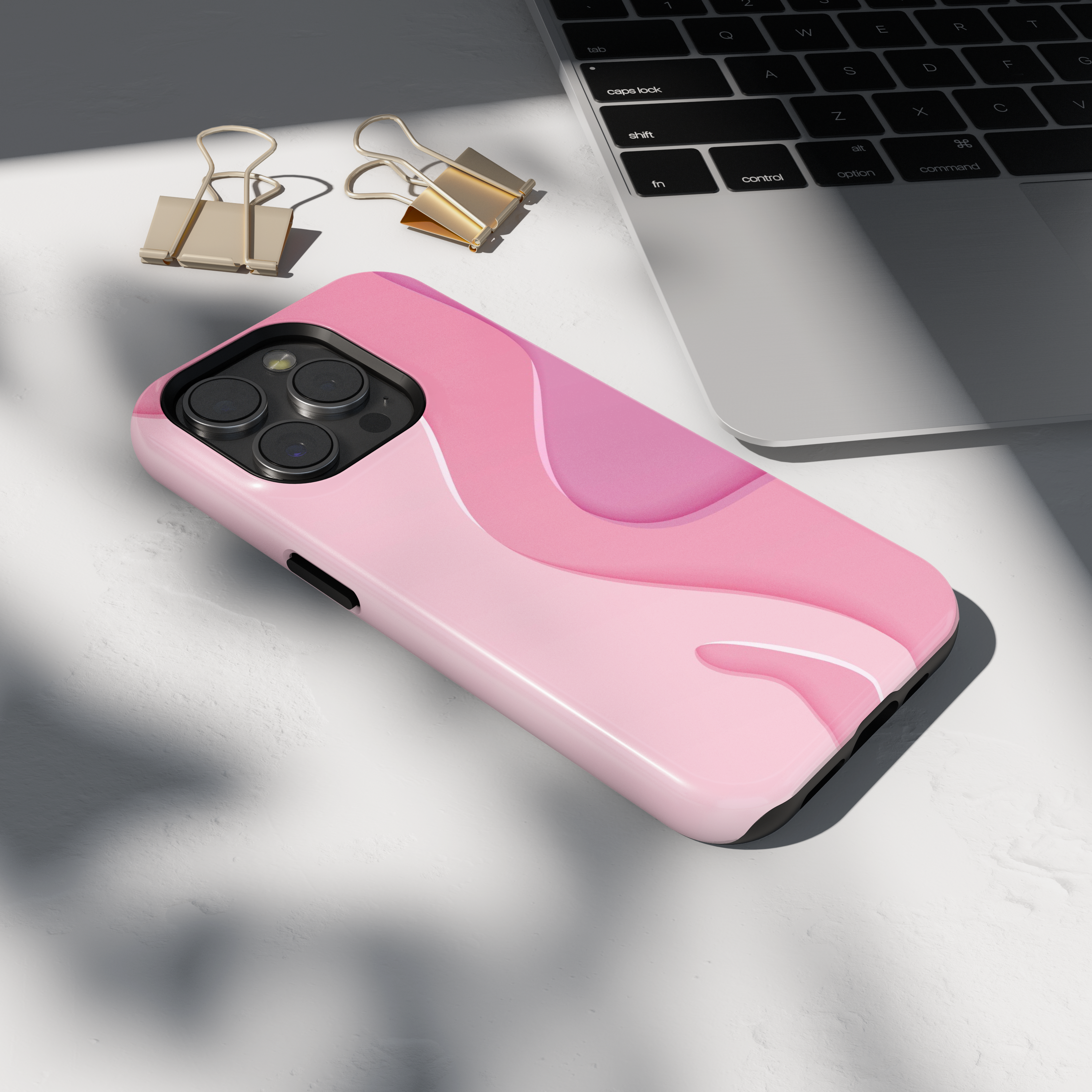 Etui iPhone - CZARNY & ZŁOTY