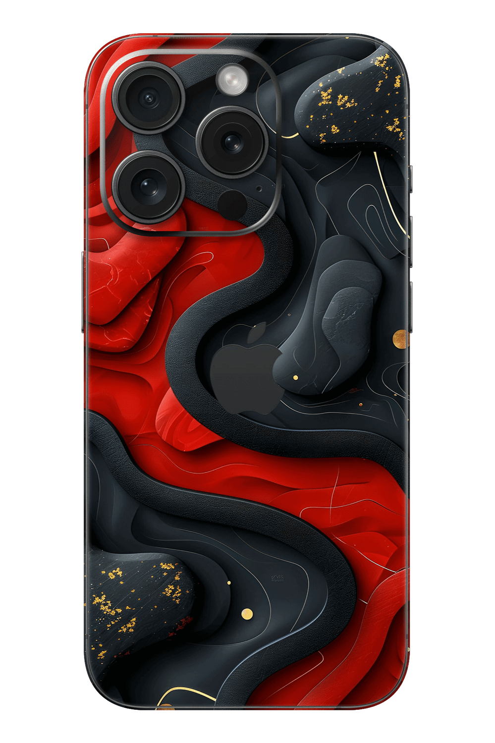 Skin iPhone - Czerwono-Czarna
