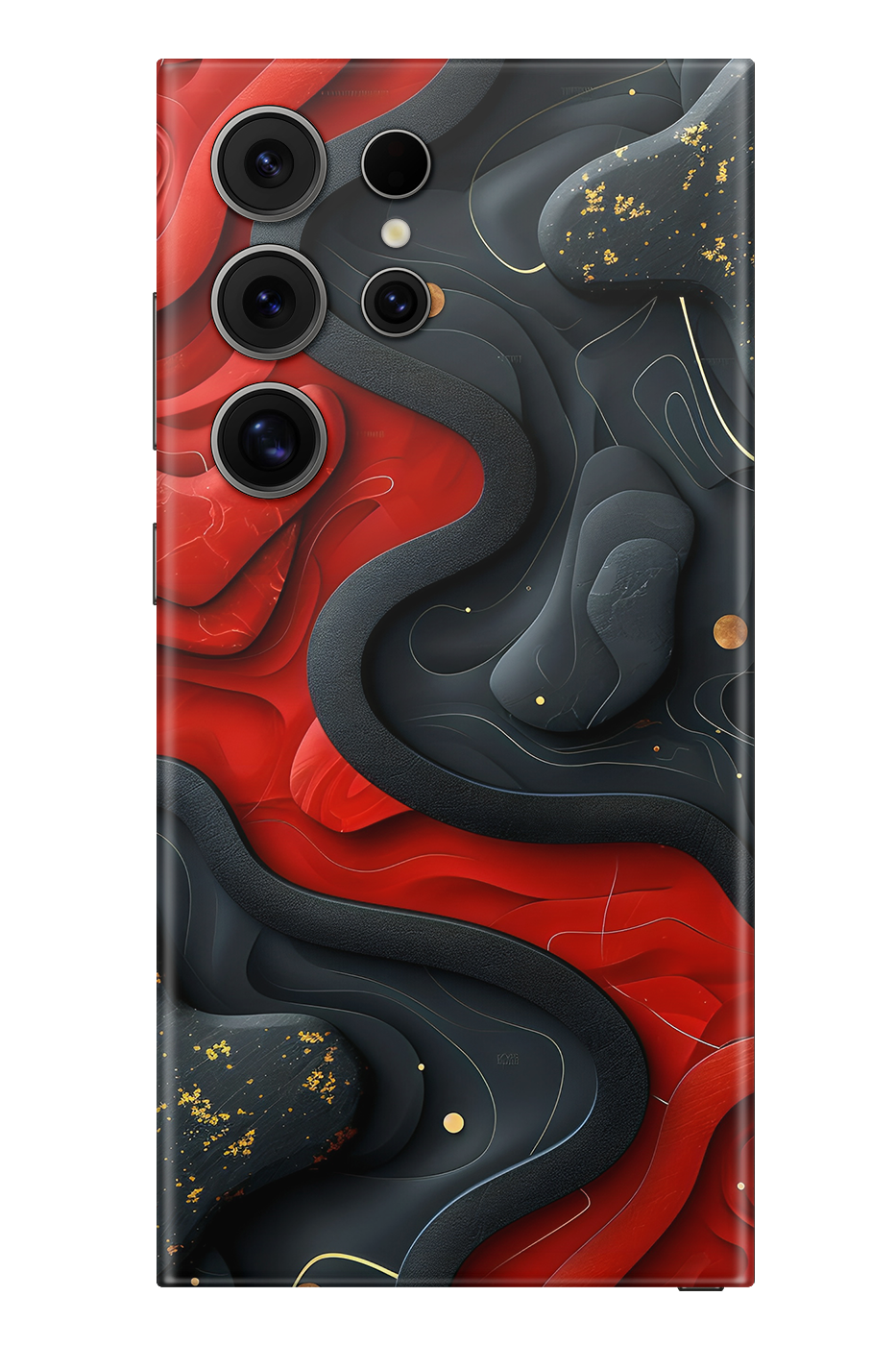 Skin Samsung - Czerwono-Czarny