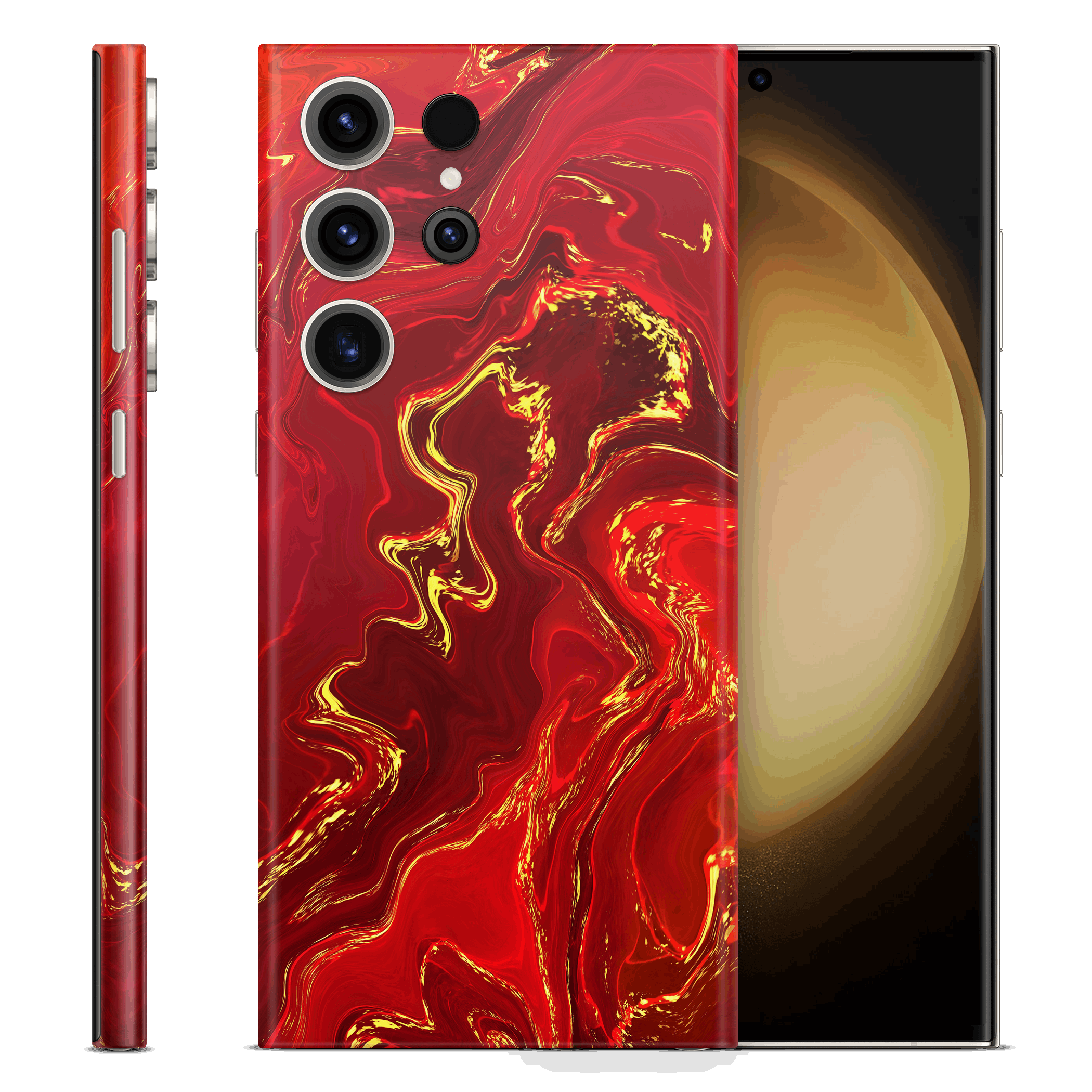 Skin Samsung - Red Gold (finisaj mat)