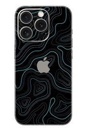 Skin iPhone - Niebieski Damask
