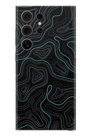 Skin Samsung - Niebieski Damask