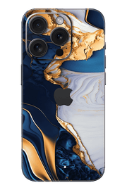 Skin iPhone - Niebiesko-Złoty