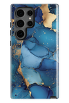 Etui Samsung - NIEBIESKO-ZŁOTY