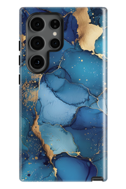 Etui Samsung - NIEBIESKO-ZŁOTY