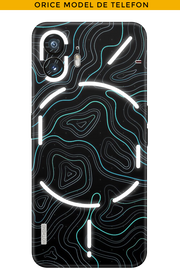Skin ORICE TELEFON - Niebieski Damast