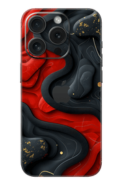 Skin iPhone - Czerwono-Czarna
