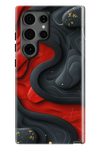 Etui Samsung - CZERWONY CZARNY