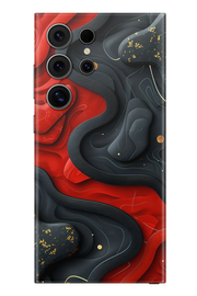 Skin Samsung - Czerwono-Czarny