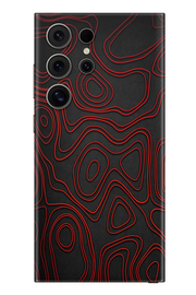 Skin Samsung - Czerwony Damast