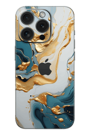 Skin iPhone - Turkusowy Złoty